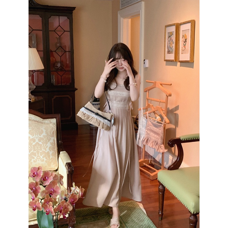 Lisaph/Divine Oracle Heavy Lace Patchwork Waist Dress + Classical Corset Camisole Top