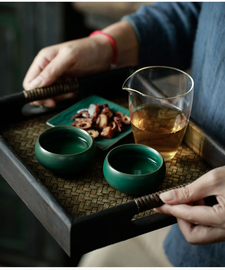 ShangYan kung fu tea set ceramic cups single CPU master individual sample tea cup and cup Japanese retro move fragrance - smelling cup