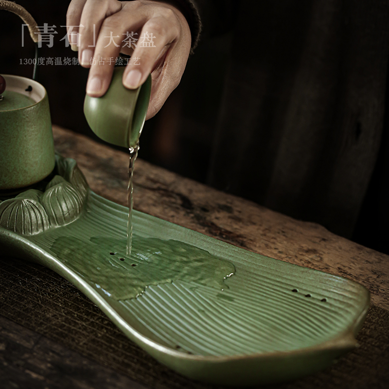 ShangYan creative ceramic bearing contracted dry tea tea tray was Japanese antique pot dish kung fu tea tea tea tray
