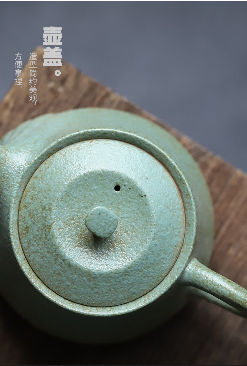 ShangYan Japanese ceramic teapot hand grasp pot of up small teapot single pot of filtering household contracted kung fu tea pot