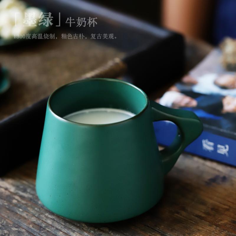 ShangYan ceramic cup couples creative breakfast cup milk cup of office coffee cup cup with personal tea cups