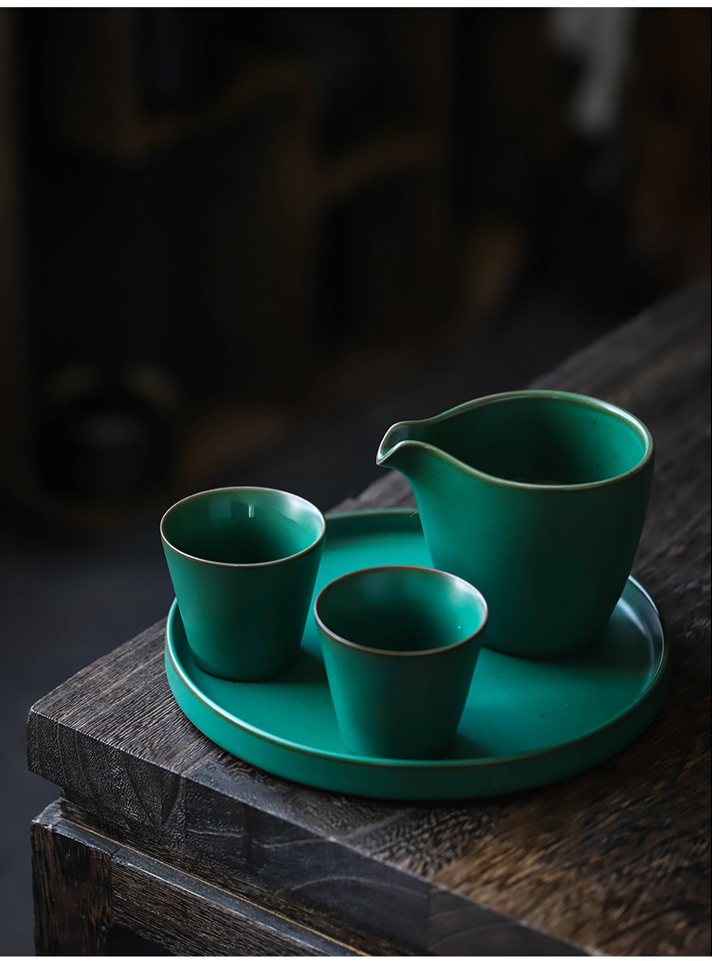 ShangYan Japanese teapot household kung fu tea pot hand grasp pot of restoring ancient ways is half checking ceramic POTS single pot of ceramics