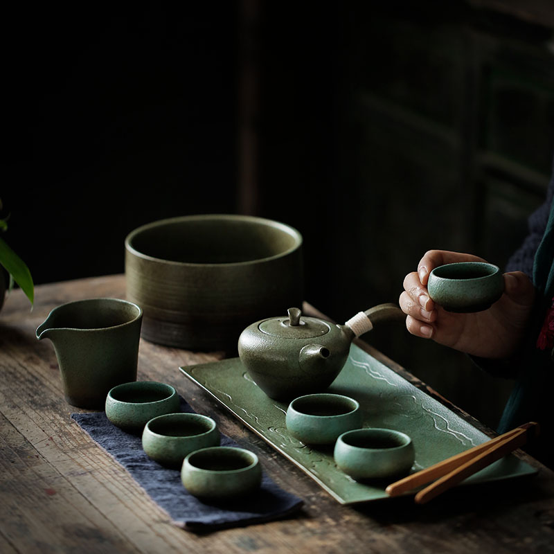 ShangYan retro tea to wash to the ceramic large writing brush washer wash water, after the Japanese kung fu tea cups antique tea accessories