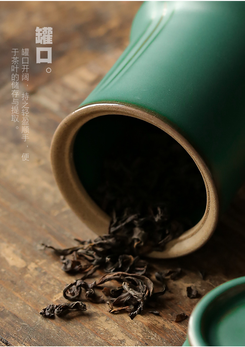 ShangYan ceramic tea pot small seal storage POTS of tea tins mini portable small POTS tanks