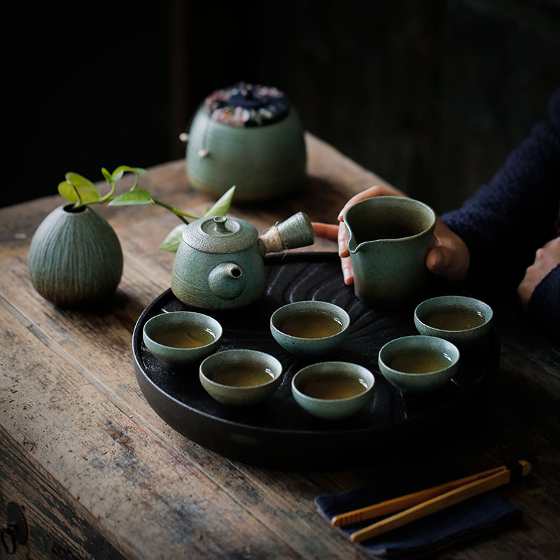 ShangYan coarse pottery portion archaize ceramic) fair keller cup tea contracted sea Japanese kung fu tea and a cup of tea