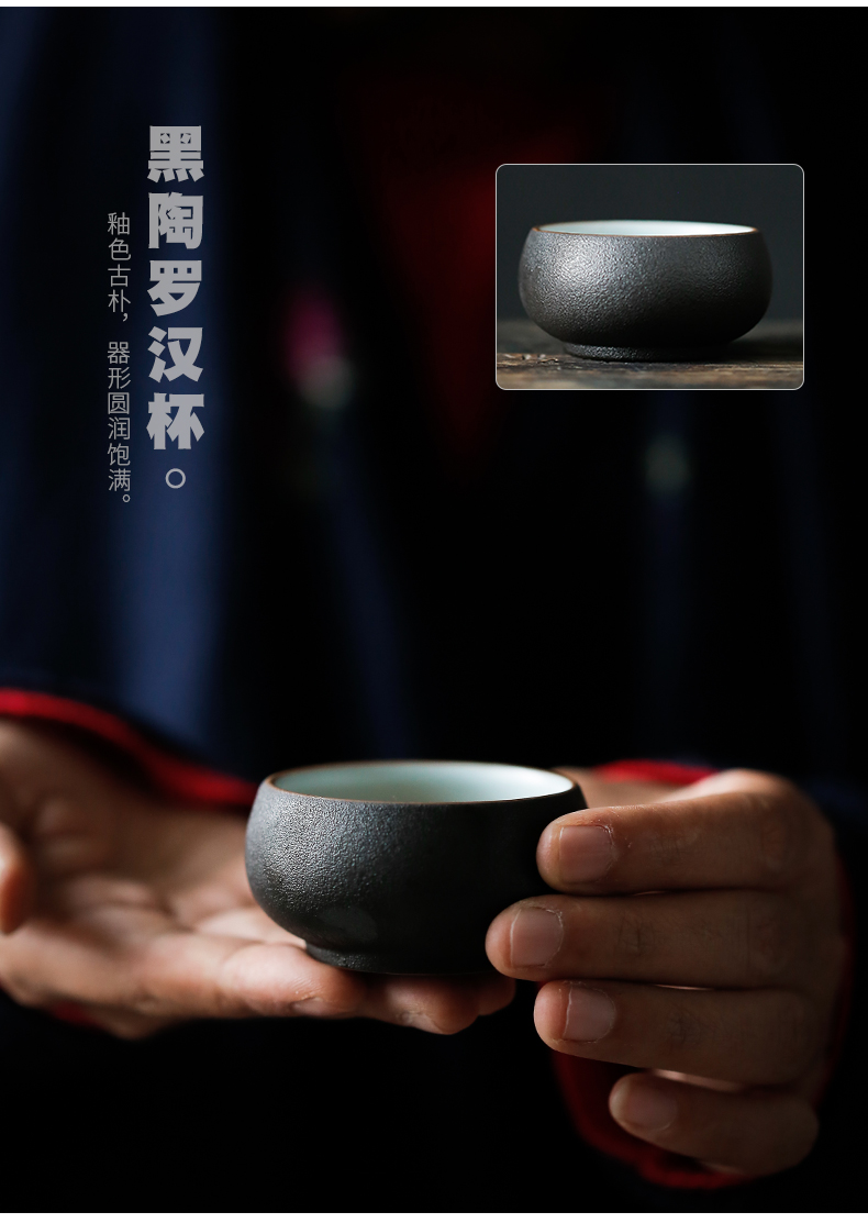ShangYan kung fu tea set to crack a cup of black suit a pot of two cups of portable travel tea set, the Japanese side pot