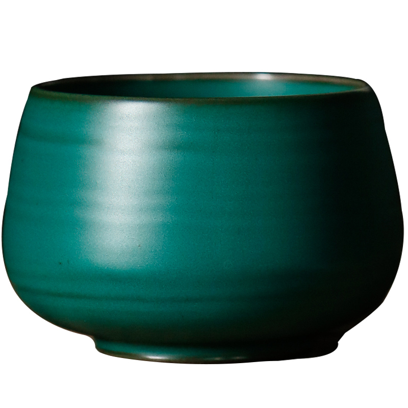 ShangYan retro ceramic tea to wash to the small Japanese coarse pottery cylinder tea cup washing writing brush washer washing wastewater zero PeiJian water
