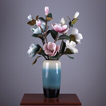 Yongyue home high branch floor PU feel simulation flower decoration Living room big flower Hotel entrance lobby fake flower