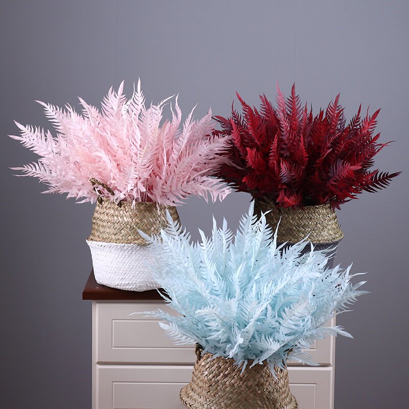 Yongyue home hand soft rubber simulation sunflower leaf wedding decoration fern leaf grass plant wall handle bunch row grass Persian grass