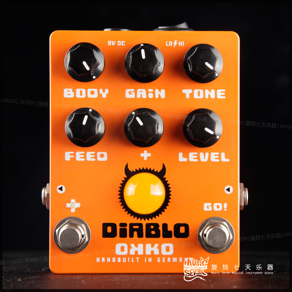 Rotating seven days instrument OKKO Diablo Plus overload Germany handmade single block effectors
