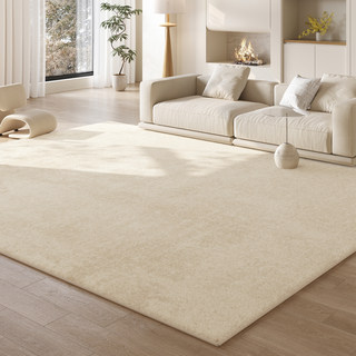 客厅地毯2025新款奶油风免洗可擦卧室床边毯房间毛绒沙发地垫隔音