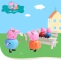 Pink Pig Family House Pepe Pig George Doll Mẫu giáo Đồ chơi học tập sớm chơi xe