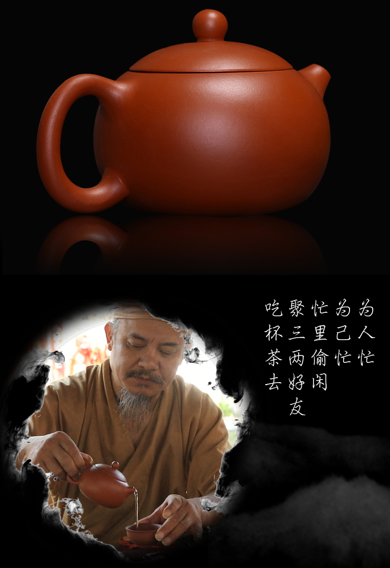 Yixing it pure manual famous quality goods all hand kung fu tea set the teapot teacup suit household ceramic pot