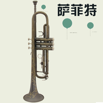 Safeit B- flat brass material Matt All Black nickel trumpet brass instrument