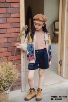 Niuduoduo autumn and winter childrens big children Korean version of the all-match corduroy riding boots shorts 93087