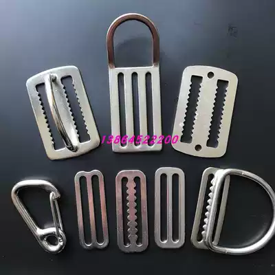 Technical DIVING 304 TOOTHED 316 STAINLESS STEEL JAPANESE buckle 6MM SIMPLE BUCKLE D-ring WELDED serrated buckle JACKET