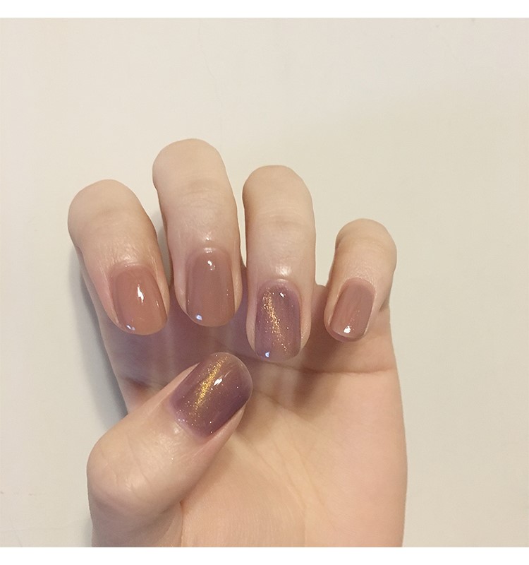 Mật ong Miss Lưới Red Mist Purple Cat Eye Nail Ba Lan 2019 Mới Nail Tea Tea Nail Ba Lan Pop Cat - Sơn móng tay / Móng tay và móng chân màu móng chân đẹp cho da ngăm