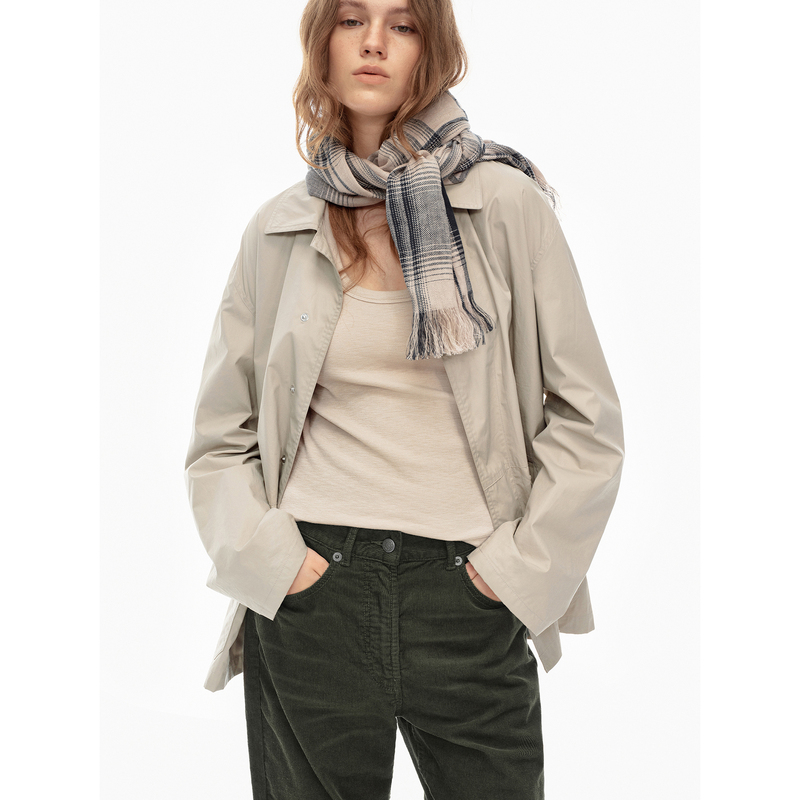 Taffa Tang Fa Fa Early Autumn New Product/Japanese Imported Coated Stylish Four-Button Loose Casual Trench Coat Jacket