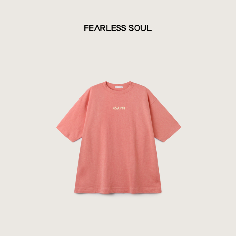Taffa Tang Fa Fa Spring/Summer New M2 Combed Cotton Bamboo Weave Plain Round Neck Printed Casual Short Sleeve T-Shirt for Women