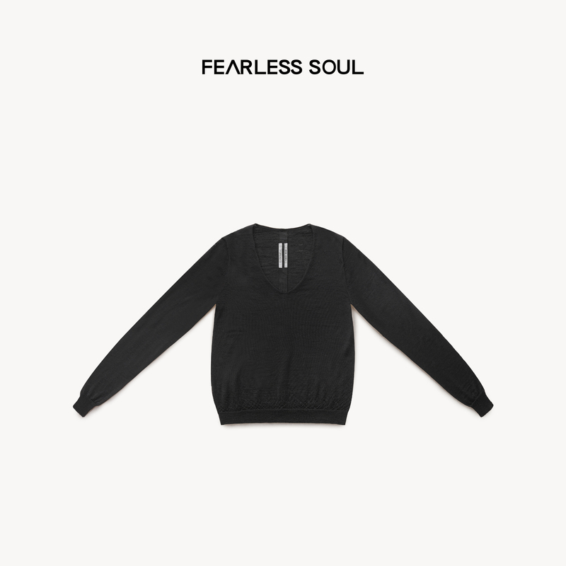 Taffa Tang Fa Fa Early Autumn'Can Be Worn in Three Seasons' Merino Wool Warm and Breathable V-Neck Knitwear Taffa Tang Fa Fa Early Autumn'Can Be Worn in Three Seasons' Merino Wool Warm and Breathable V-Neck Knitwear