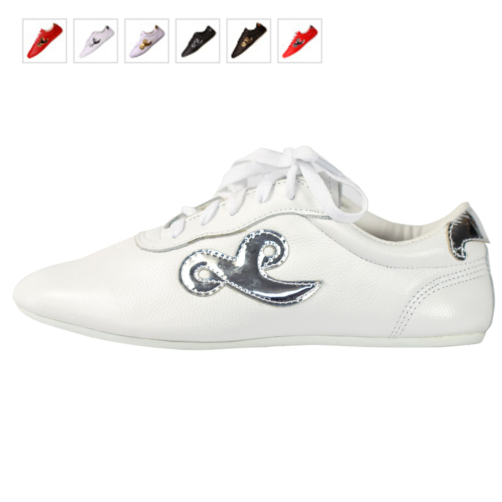 Wu Dao Family Budosaga 20-1 Head Layer Cow Leather Performance Shoes Indoor Martial Arts Competition Professional Shoes 6 Colors