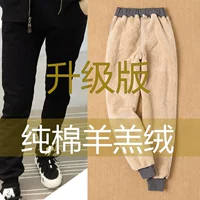 Quần thể thao mùa đông dày nam cộng với nhung nhung quần nhung ấm quần quần Slim chân mỏng quần nam chân giản dị quần ngắn