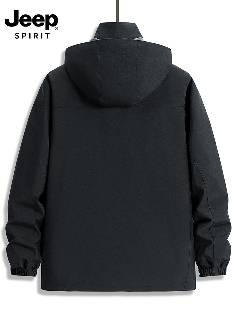 Jeep Men's Jacket 2025 New Three-In-One Detachable Outdoor Windproof Autumn and Winter Jacket