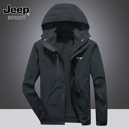 Jeep, джип, куртка, съемный утепленный дорожный вкладыш для скалозалания, «три в одном»