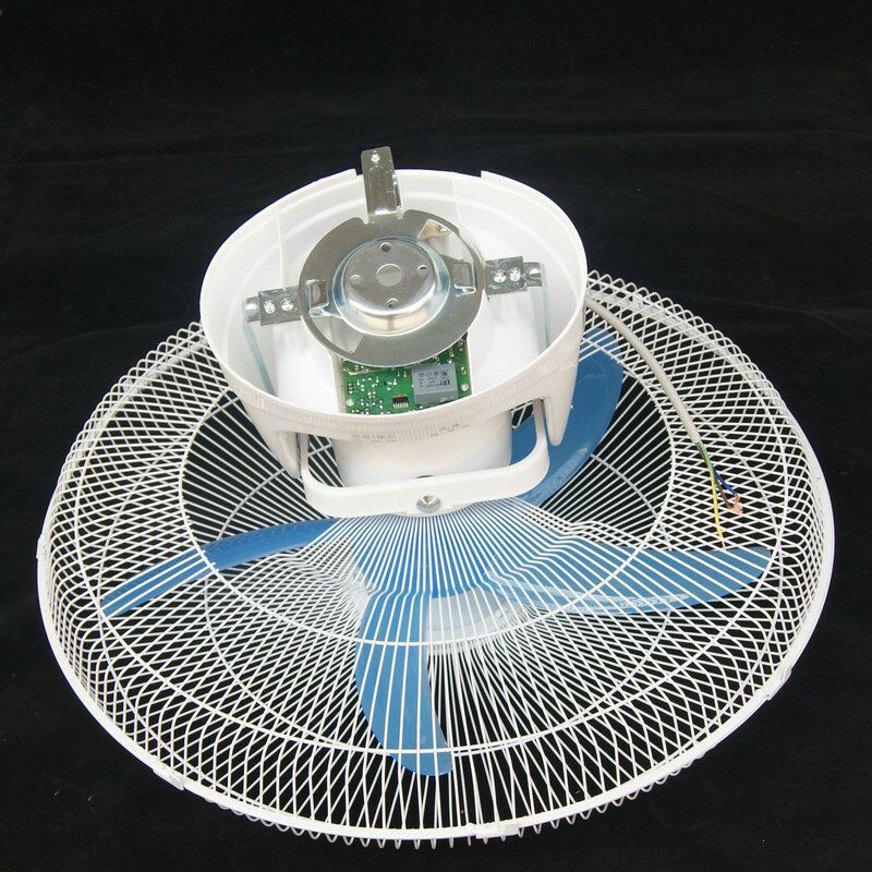 linh kiện quạt hơi nước Đen quạt điều khiển từ xa mạnh mẽ Quạt trần 20 inch Quạt trần trường học ký túc xá công nghiệp 360 độ lắc đầu quạt - Quạt điện quạt tích điện ông tây
