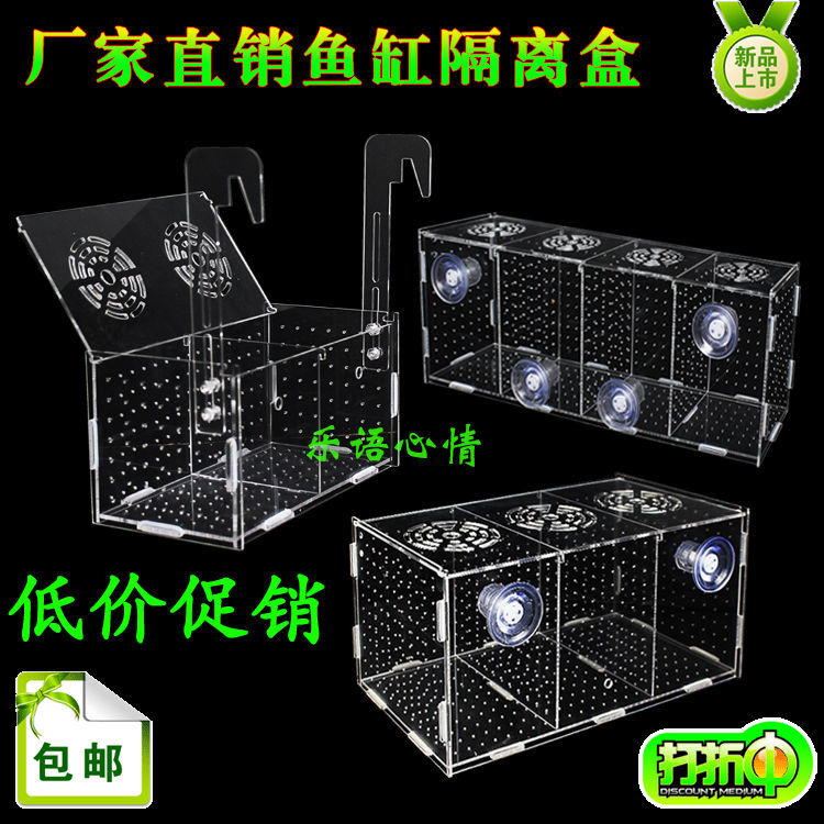 Fish tank isolation box acrylic isolation box plate fish hatching box aquarium small fry hatching breeding box multi-grid