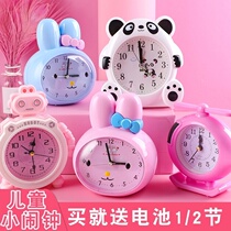 Childrens alarm clock Female girl princess cute student with small alarm clock Bedroom bedside personality alarm Talking alarm clock