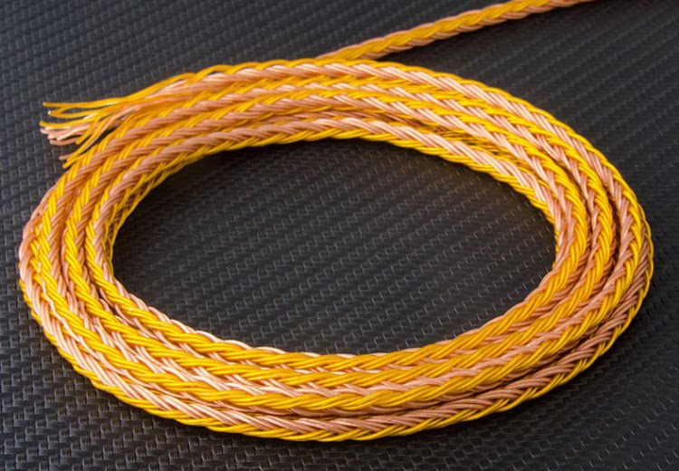 Ygao Master Balance Line Hair Burning Class 16 Shares 7N Single Crystal Gold Copper Mixup HIFI Headphones Upgrade Line Audio Line Bulk