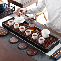 Sheng Kiln Heavy Bamboo Tea Tray Whole Qigong Fu Tea Furniture Home Tea Sea Small Number Rectangular Tea Tray Brief Stone Tea Table