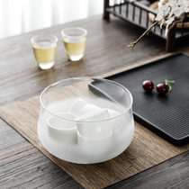 Shengyao) Cloud mist glass tea washing atomization frosted process minimalist Gongfu tea Heat-resistant Glass Tea Road Accessories