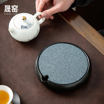 Home Kilns Aluminum Oxide Ore Pot Bearing Dry Bubble Table Jug Cushion Heat Insulation Cushion Raising Pot Mat Teapot Base Teapot Tea Set Accessories