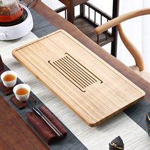 Shengyao bamboo tea tray Household Kung Fu tea set Tea sea tea tray Simple water storage tray Small tea table set Japanese style