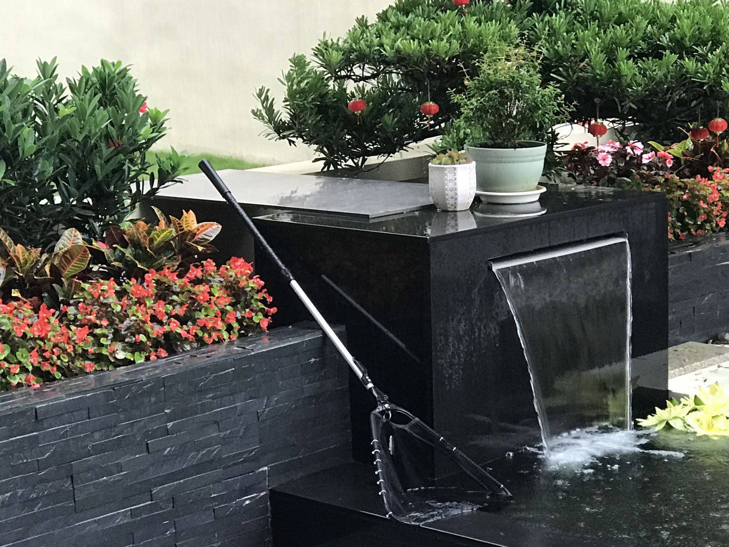 Eurostyle Courtyard Stainless Steel Water Outlet Waterfall waterfall Fish Pool Oxygenation Garden Water View Water Curtain water Wall-Taobao