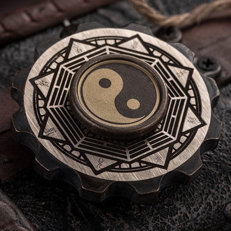 Fingertips Tops Tai Chi Gossip Stealing Dreams Space Edc Adults Decompression Toys with Spiral Gift Metal