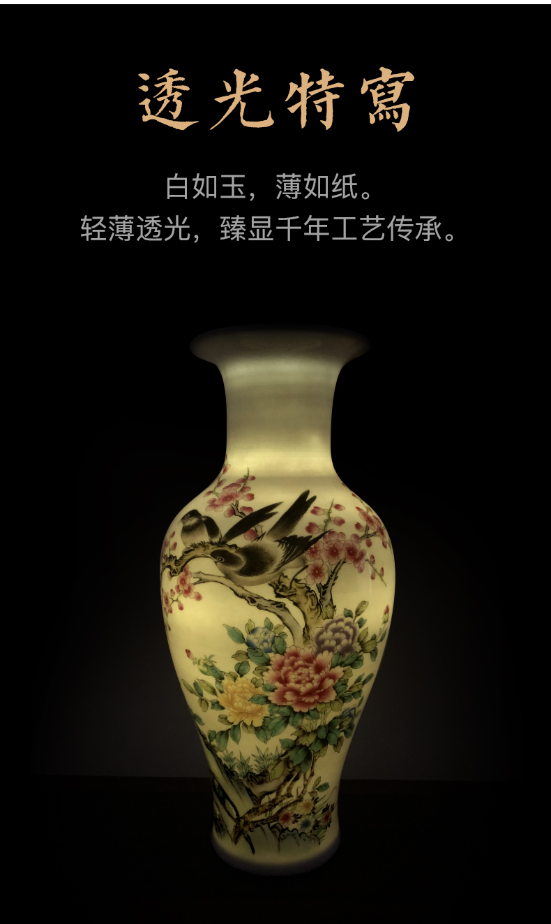 Jingdezhen ceramics three - piece furnishing articles of handicraft sitting room adornment porch curio cabinet TV ark cabinet flower arranging