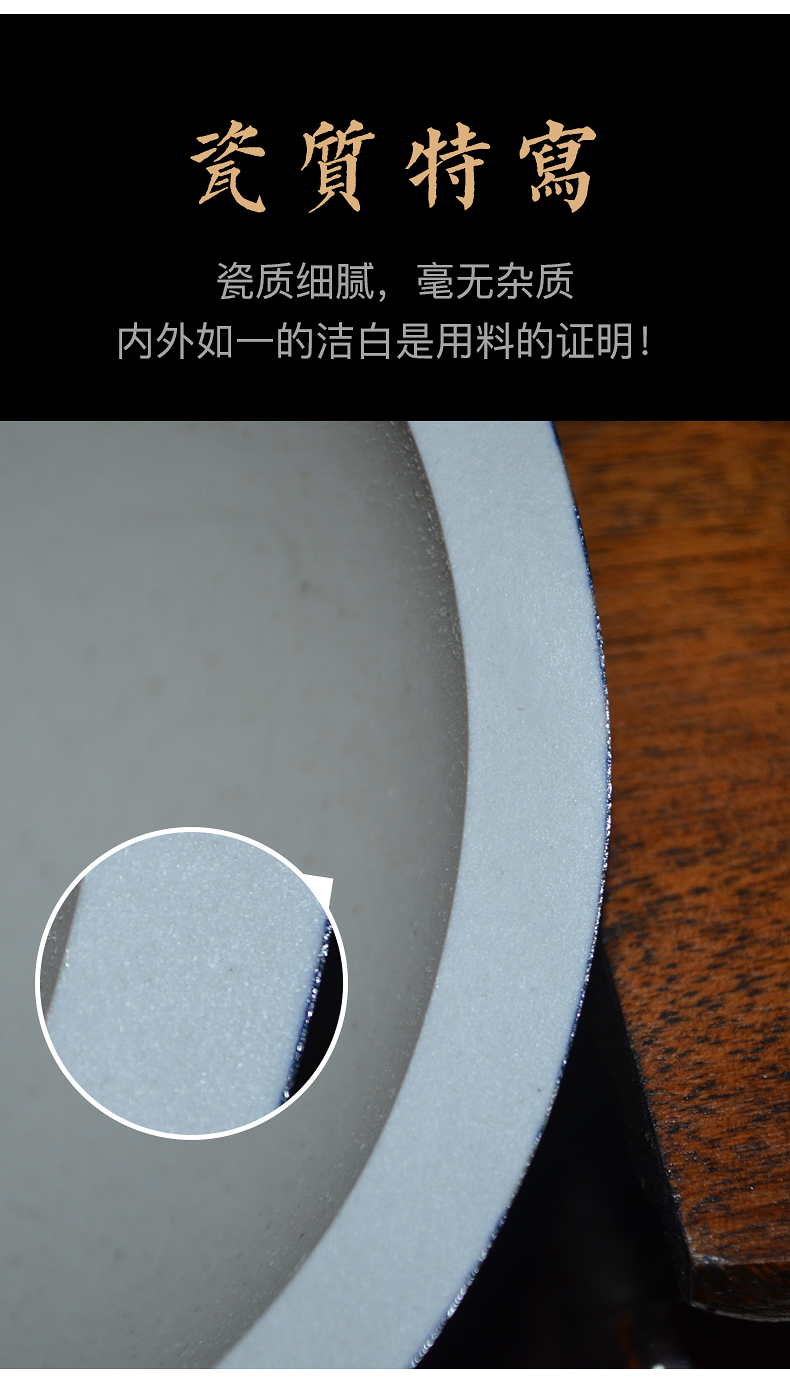 Jingdezhen blue and white porcelain vase bound branch lotus ceramics grain gourd bottle of feng shui furnishing articles furnishing articles sitting room adornment