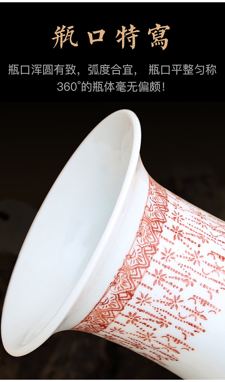 Jingdezhen ceramics lucky bamboo study restoring ancient ways of large vase furnishing articles sitting room TV ark, ikebana arts and crafts
