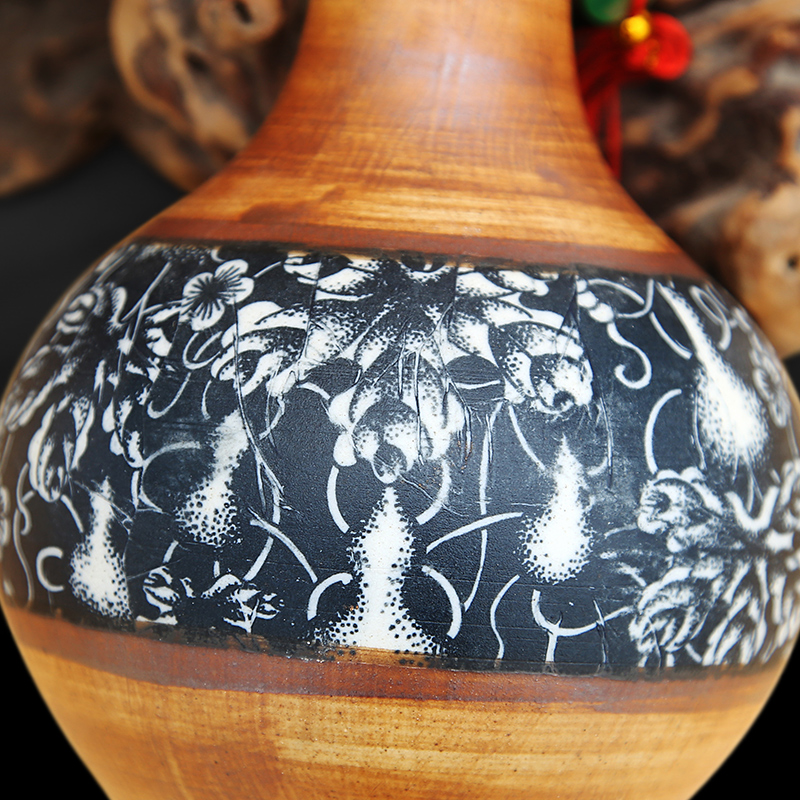 Jingdezhen ceramics maintain blue coarse pottery vase sitting room place home wine ark, adornment porcelain arts and crafts