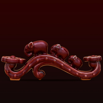 Aoshi porcelain industry porcelain Lang red auspicious decoration