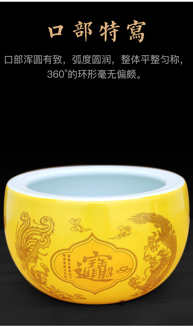 Jingdezhen ceramic cornucopia furnishing articles sitting room porch feng shui plutus household saving pot shops opening gifts