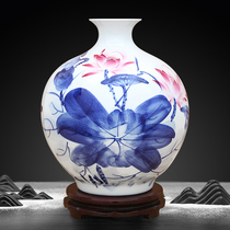 Jingdezhen ceramic countertop vase famous hand-painted porcelain home accessories modern flower decoration decoration crafts