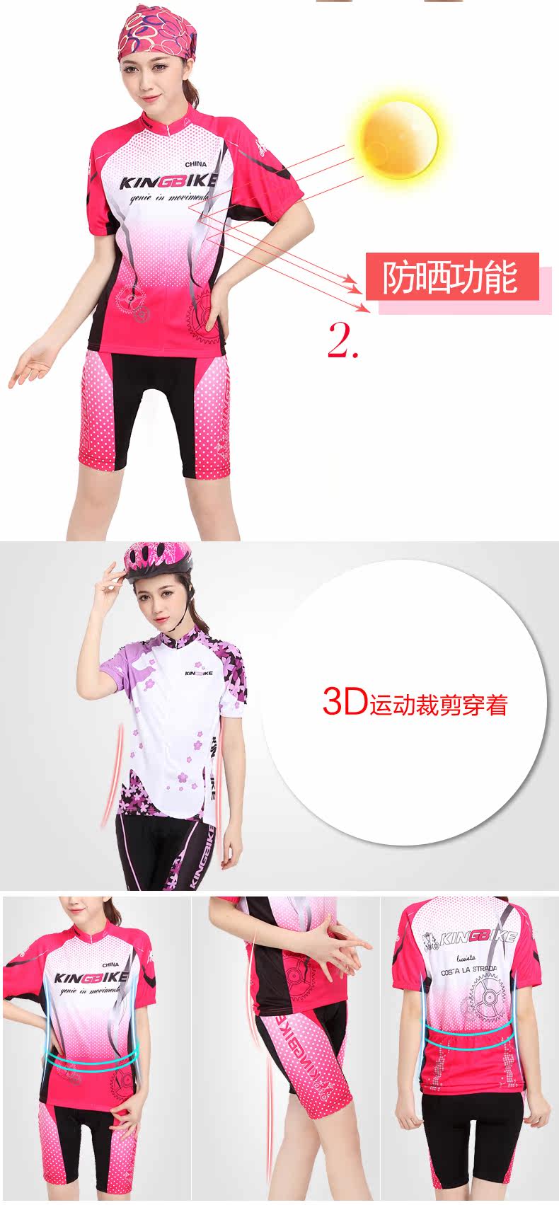 Tenue de cyclisme homme KING BIKE - Ref 2230220 Image 11