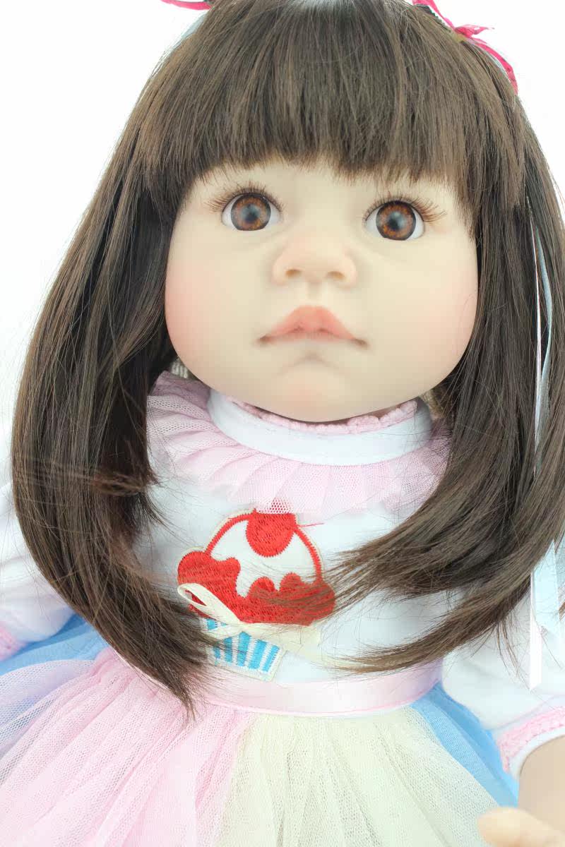 22''Handmade Lifelike Baby Silicone Vinyl Reborn Newborn Girl Doll+Clothes+Shoes eBay