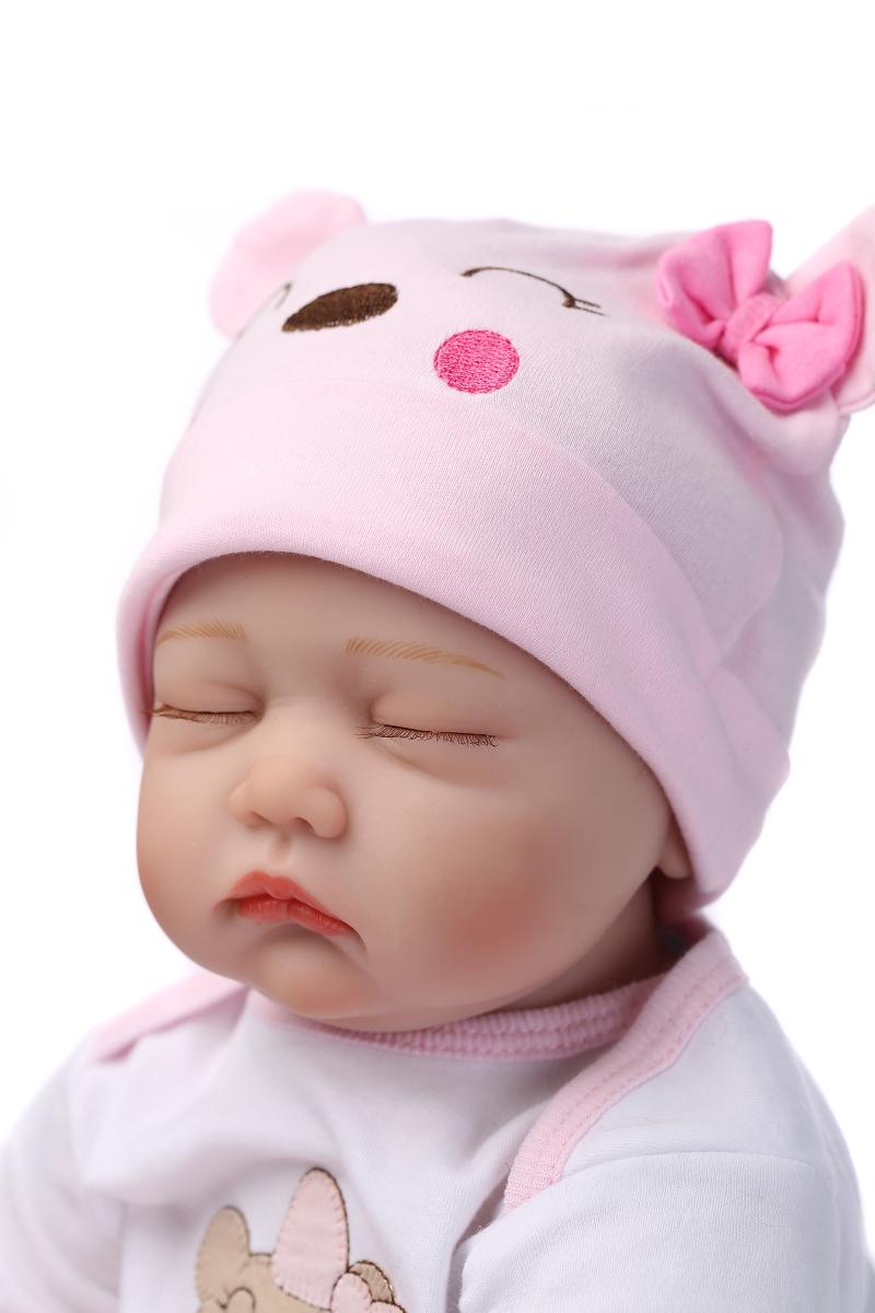 22''Handmade Lifelike Baby Girl Doll Silicone Vinyl Reborn ...