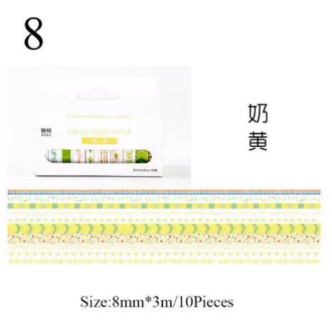 10шт/набор симпатичных ленточных лент