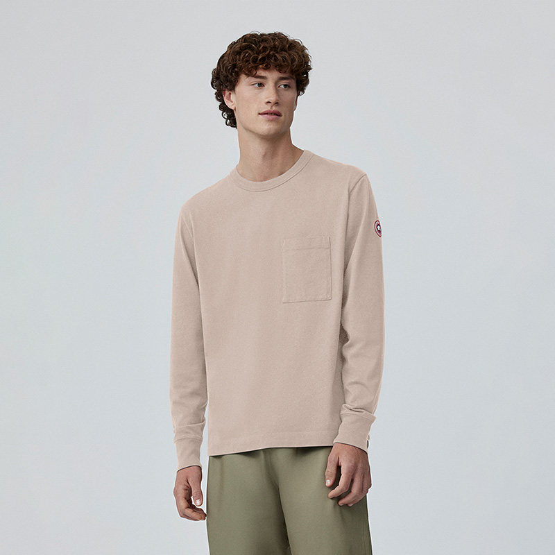 CANADA Goose Canadian Goose Gladstone Men's Long sleeves T-shirt loose version 1402M-Taobao